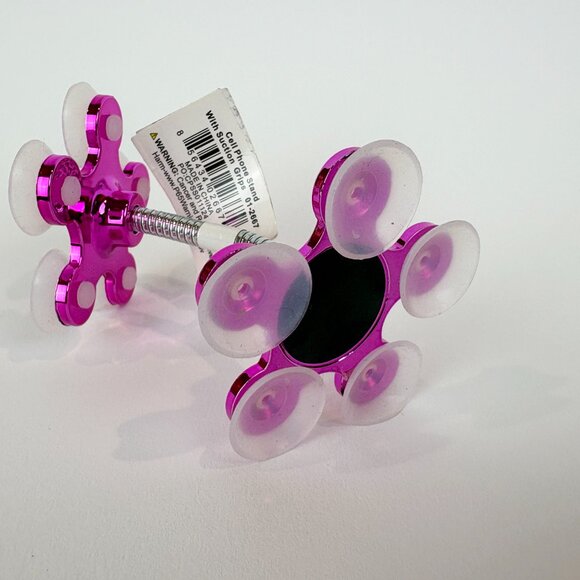 Pink Flower Style Flexible cell phone stand with suction cups. New with tags - Picture 12 of 14